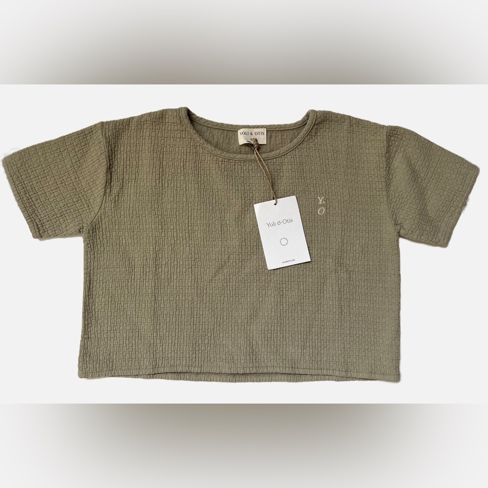 Yoli And Otis Youth Sage Green Textured Shirt Size 10y NWT